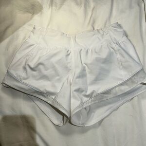 Lululemon Athletica White Athletic Shorts